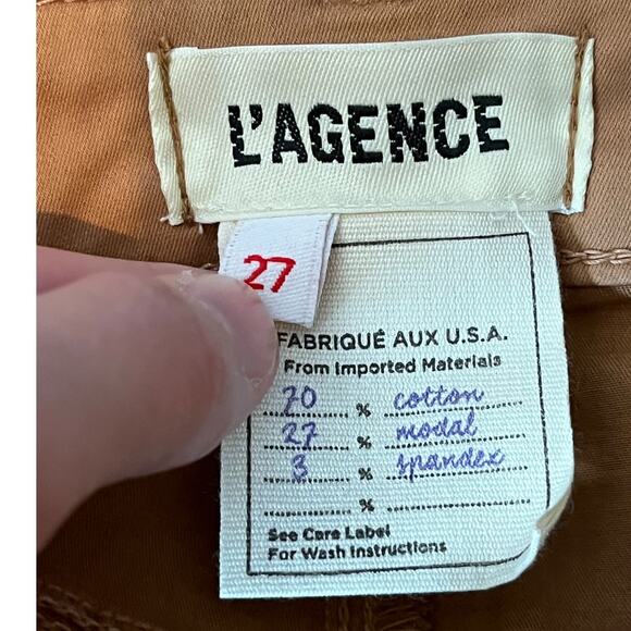 L'Agence pants Margot High Rise skinny tan size 27 - Picture 5 of 5